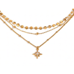 ELENYS Stella – pozlacený náhrdelník 18K žluté zlato Délka náhrdelníku: 40-43 + 5 cm / max. 48 cm