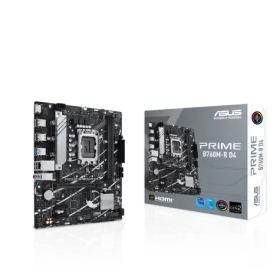 ASUS PRIME B760M-R D4 / B760 / LGA 1700 / 2x DDR4 / PCIEx16 / 1x 2.5GLAN / mATX (90MB1HA0-M0EAY0)