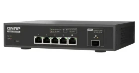 QNAP QSW-L3205-1C4T / Switch / 4x 10GbE RJ45 / 1x 10GbE SFP+/RJ45 / Lite Managed (QSW-L3205-1C4T)