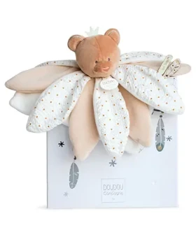 Doudou Dárková krabička- Plyšový muchláček medvídek 26 cm