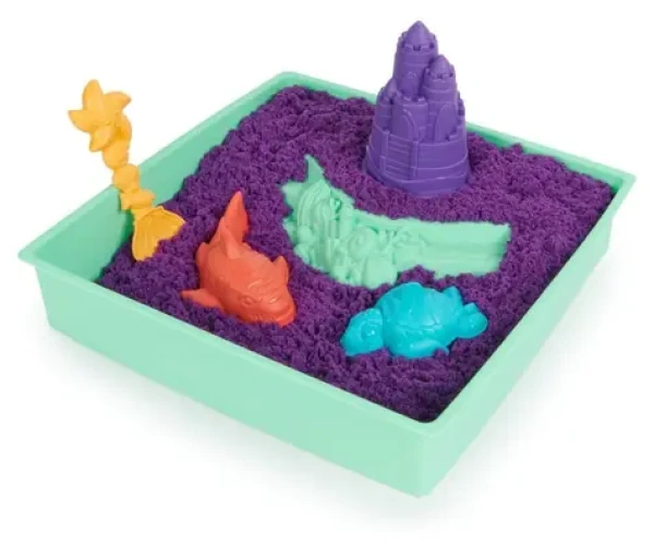 SPIN MASTER Kinetic Sand krabice s podložkou fialová