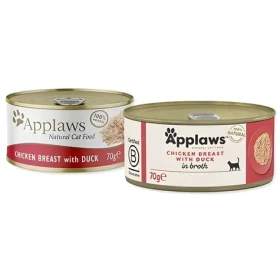 APPLAWS Konzerva kuře a kachna 70 g / Mokré krmivo pro kočky / bez obilovin / hypoalergenní (033-1025)
