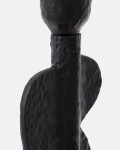 House Doctor Kovový svícen Donna Black 20 cm, černá barva, kov