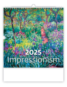 Nástěnný kalendář 2025 Helma - Impressionism, 30 x 30 cm