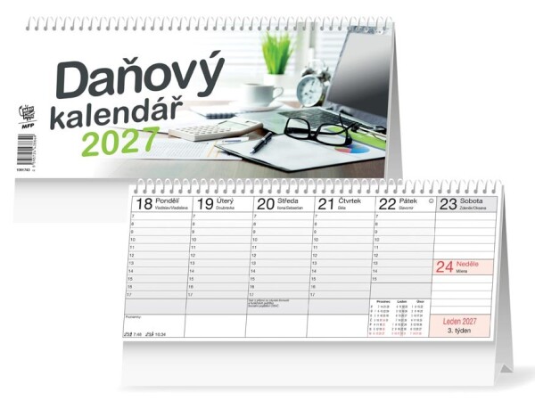 Stolní kalendář 2027 MFP Daňový