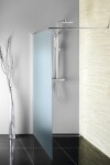 Aqualine WALK-IN zástěna jednodílná k instalaci na zeď, 800x1900 mm, sklo Brick WI080