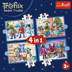 Trefl - Puzzle - Treflíci: Vánoce 4v1