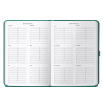 Busy B Denní diář Dual Day a Page Green A5 – 2026/27, zelená barva, papír