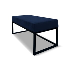 FRONTI Lavička EMLI 80x38 v loftovém stylu - modrá - ITAKA 11
