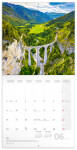 Poznámkový kalendář Mosty 2025, 30 30 cm