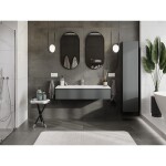 MEXEN/S - Orio koupelnová skříňka 120 cm s umyvadlem Vela, 1 šuplík, grafit mat/bílá mat 91A10-12023-1-BF66-W23M01