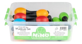 NINO Percussion NINOSET56 Molded ABS Egg Maracas Set