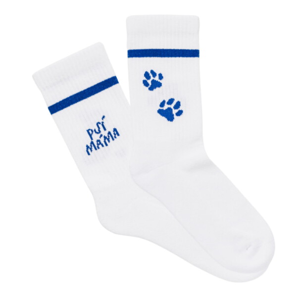 Bella Rose Ponožky Psí máma velikost M (40-43), bílá barva, textil