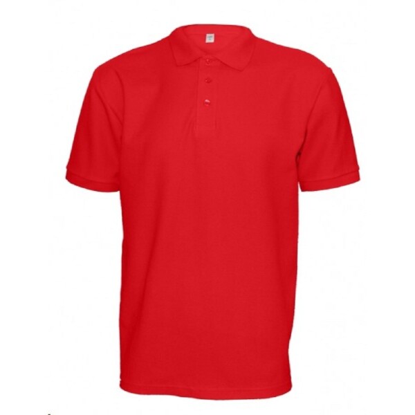 LAMBESTE Polokošile krátký rukáv červené UNISEX, 180g/m2 2XL červené