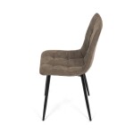 Jídelní židle, hnědá, látka vintage, CT-281 BR3