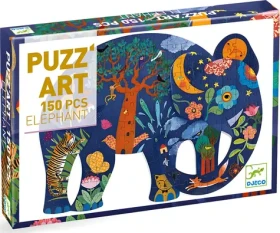 DJECO Obrysové puzzle Slon