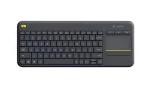 Rozbaleno - Logitech Wireless K400 Plus CZ černá / Bezdrátová klávesnice / Touchpad / USB / CZ layout / rozbaleno (920-007151.rozbaleno)