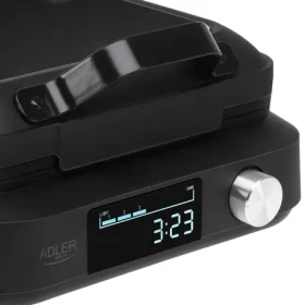Adler AD 3087 černá / Vaflovač / 1500 W / LED displej / timer / nepřilnavé plochy (AD 3087)