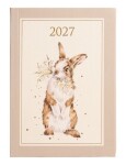 Týdenní diář 2027 Wrendale Designs, A6 - Králík