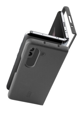 Pouzdro Ochranný Cellularline Fit Duo Samsung Galaxy Z Fold5, PU kůže, černé