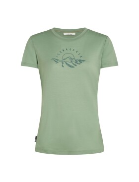 Dámské merino tričko s krátkým rukávem ICEBREAKER Wmns 150 Tech Lite SS Tee Sunrise Sumit, Seaglass velikost: M