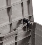 TOOMAX WOODYS zahradní plastový úložný box 90 L - světle šedá