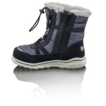 Dětské zimní boty s kožíškem ICEFOX, stahování, boční zip, BUGGA, B00171-10, černá - 30