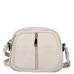 Trendy dámská koženková crossbody kabelka Cica, béžová