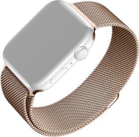 FIXED Mesh Strap Síťovaný nerezový řemínek pro Apple Watch 38 40 41mm růžově-zlatá (FIXMEST-436-RG)