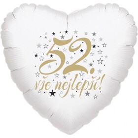 52. narozeniny balónek srdce Balonky.cz 52. narozeniny balónek srdce Balonky.cz
