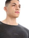 Pánské triko dlouhý rukáv ICEBREAKER Mens ZoneKnit™ 200 LS Crewe, Jet HTHR/Black/Metro HTHR/Cb velikost: S