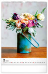 Nástěnný kalendář 2026 NOTIQUE - Kytice, 33 x 46 cm