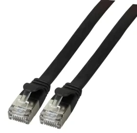 EFB U/FTP Cat6A 3 m černá / Plochý patch kabel / RJ-45 / PVC / 10Gbit/s (K5545SW.3)
