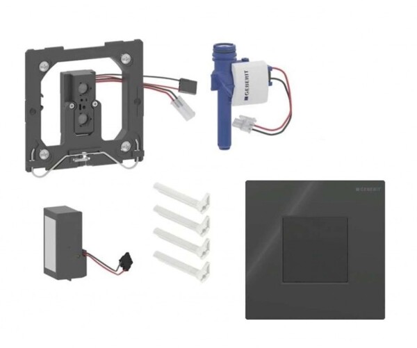 GEBERIT - Elektronické ovládání splachování pisoárů typ 01, síťové napájení, Bluetooth, černá 116.093.DW.1