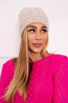 Fleecová čepice Marta K231 light beige UNI
