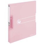 Pořadač PP Herlitz easy orga A4/4cm, dvoukroužkový - transparentní rose