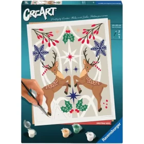 Ravensburger CreArt Vánoční jelen – malování podle čísel