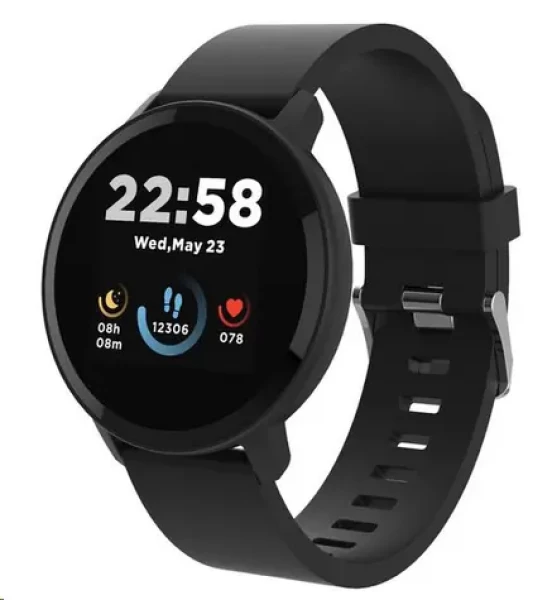 CANYON Lollypop SW-63 černá / Chytré hodinky / 1.3 TFT / snímač tepu / BT 5.0 / IP68 / Canyon Life / Android a iOS (CNS-SW63BB)