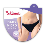 Dámské kalhotky s krajkou DAILY MICRO SLIP - BELLINDA - černá XXL