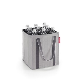 Nákupní taška na lahve Reisenthel Bottlebag Herringbone grey
