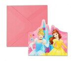 Princess pozvánky na oslavu 6 ks Princess pozvánky na oslavu 6 ks