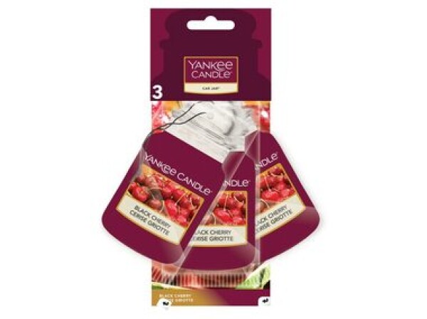 Yankee Candle Black Cherry papírová visačka 3 ks