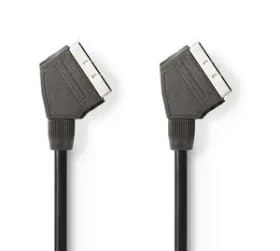 Nedis SCART kabel SCART-SCART / Kabel / 2 m / 480p / černá (CVGB31000BK20)