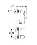 GROHE - Concetto Páková vanová baterie, chrom 32211001