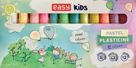 Easy Plastelína Kids sada 12 pastelových barev