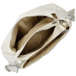 Stylová dámská koženková crossbody kabelka Foppa, béžová