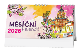 Stolní kalendář 2026 Baloušek - Měsíční (měsíční kalendárium)