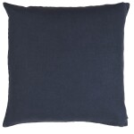 IB LAURSEN Lněný povlak na polštář Indigo 50 x 50 cm, modrá barva, textil