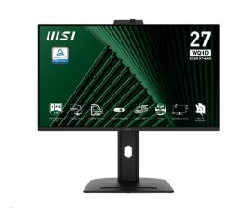 MSI LCD PRO MP275QPDG, 27" 2560x1440, IPS, 100Hz, 4ms, VESA 100x100mm, 98W, Black EDF_2666374