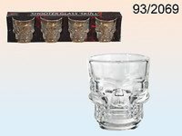 Ootb.de Panák lebka 4ks, 6cm